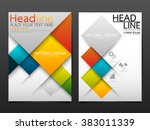 business brochure flyer design... | Shutterstock .eps vector #383011339