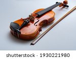 Bow and violin isolated on...
