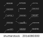 digital callouts  footnotes.... | Shutterstock .eps vector #2016080300
