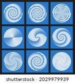  set of white radial velocity... | Shutterstock .eps vector #2029979939