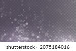 white png dust light. bokeh... | Shutterstock .eps vector #2075184016