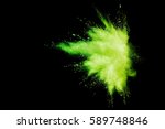 Colorful Green Powder Explosion ...