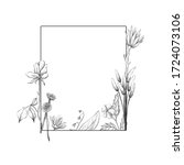 rectangular frame with graphic... | Shutterstock . vector #1724073106