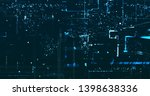 abstract digital data... | Shutterstock . vector #1398638336