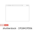 browser mockup outline for... | Shutterstock .eps vector #1918419506