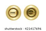 keyholes isolated on white... | Shutterstock . vector #421417696