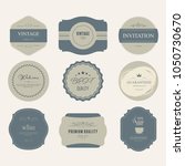 set of vintage premium label... | Shutterstock .eps vector #1050730670