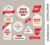 sale price tag with text banner ... | Shutterstock .eps vector #1059313949