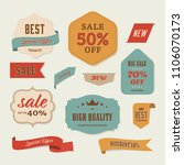 best sale label and special... | Shutterstock .eps vector #1106070173