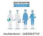 doctors who saves patients from ... | Shutterstock .eps vector #1683065719