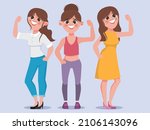 international women's day with... | Shutterstock .eps vector #2106143096