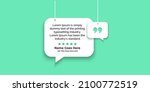 creative testimonial banner ... | Shutterstock .eps vector #2100772519