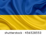waving flag of ukraine | Shutterstock . vector #456528553