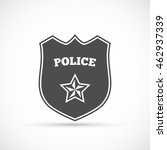 police badge icon | Shutterstock .eps vector #462937339