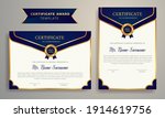 golden color certificate award... | Shutterstock .eps vector #1914619756