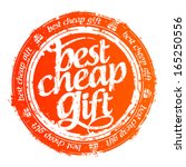 best cheap gift rubber stamp. | Shutterstock .eps vector #165250556