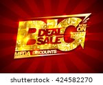 big deal sale  mega discounts ... | Shutterstock .eps vector #424582270