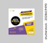 back to school social flyer | Shutterstock .eps vector #2028619490