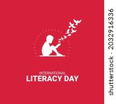 international literacy day ... | Shutterstock .eps vector #2032916336