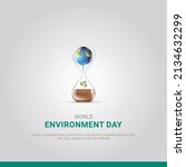 world environment day  sand... | Shutterstock .eps vector #2134632299