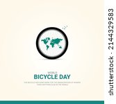 World Bicycle Day  3rd June. 3d ...