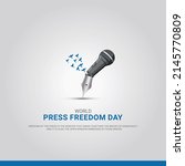 world press freedom day or... | Shutterstock .eps vector #2145770809