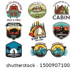 Vintage Camp Logos  Mountain...