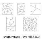 unusual abstract blank jigsaw... | Shutterstock .eps vector #1917066560