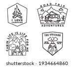vintage mountain camp badges... | Shutterstock . vector #1934664860