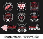 set of music production logo... | Shutterstock . vector #401096650