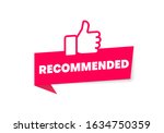 recommended icon. good  best or ... | Shutterstock .eps vector #1634750359