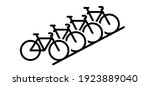 bicycle parking space zone or... | Shutterstock .eps vector #1923889040