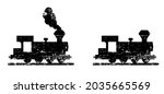 cartoon old train station.... | Shutterstock .eps vector #2035665569