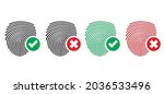 fingerprint or finger print... | Shutterstock .eps vector #2036533496