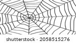 cartoon spider web for happy... | Shutterstock .eps vector #2058515276