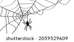 cartoon spider web for happy... | Shutterstock .eps vector #2059529609