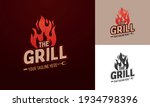 logo template for barbecue... | Shutterstock .eps vector #1934798396