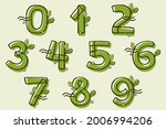 Eco Style Numbers Set Hand...