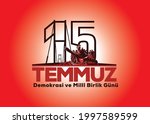 istanbul  turkey   july 15 2016 ... | Shutterstock .eps vector #1997589599