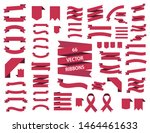 banner ribbon vector set  red... | Shutterstock .eps vector #1464461633