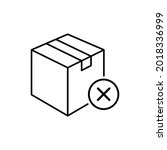 product danger. box icon.... | Shutterstock .eps vector #2018336999