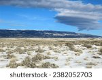 Small photo of The Pryor Mountains from Quarry Rd. N of Frannie, WY