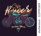 Image by Shutterstock Cafe Racer Classic Motorcycle Tee Men/'s