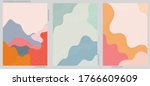 set of three abstract... | Shutterstock .eps vector #1766609609