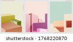 set of three abstract... | Shutterstock .eps vector #1768220870