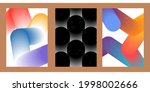 a set of three modern aesthetic ... | Shutterstock .eps vector #1998002666
