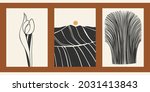 set of three abstract... | Shutterstock .eps vector #2031413843