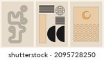 set of three backgrounds for... | Shutterstock .eps vector #2095728250