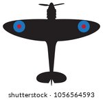 a spitfire plane silhouette...