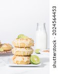 Homemade Key Lime Donuts With A ...